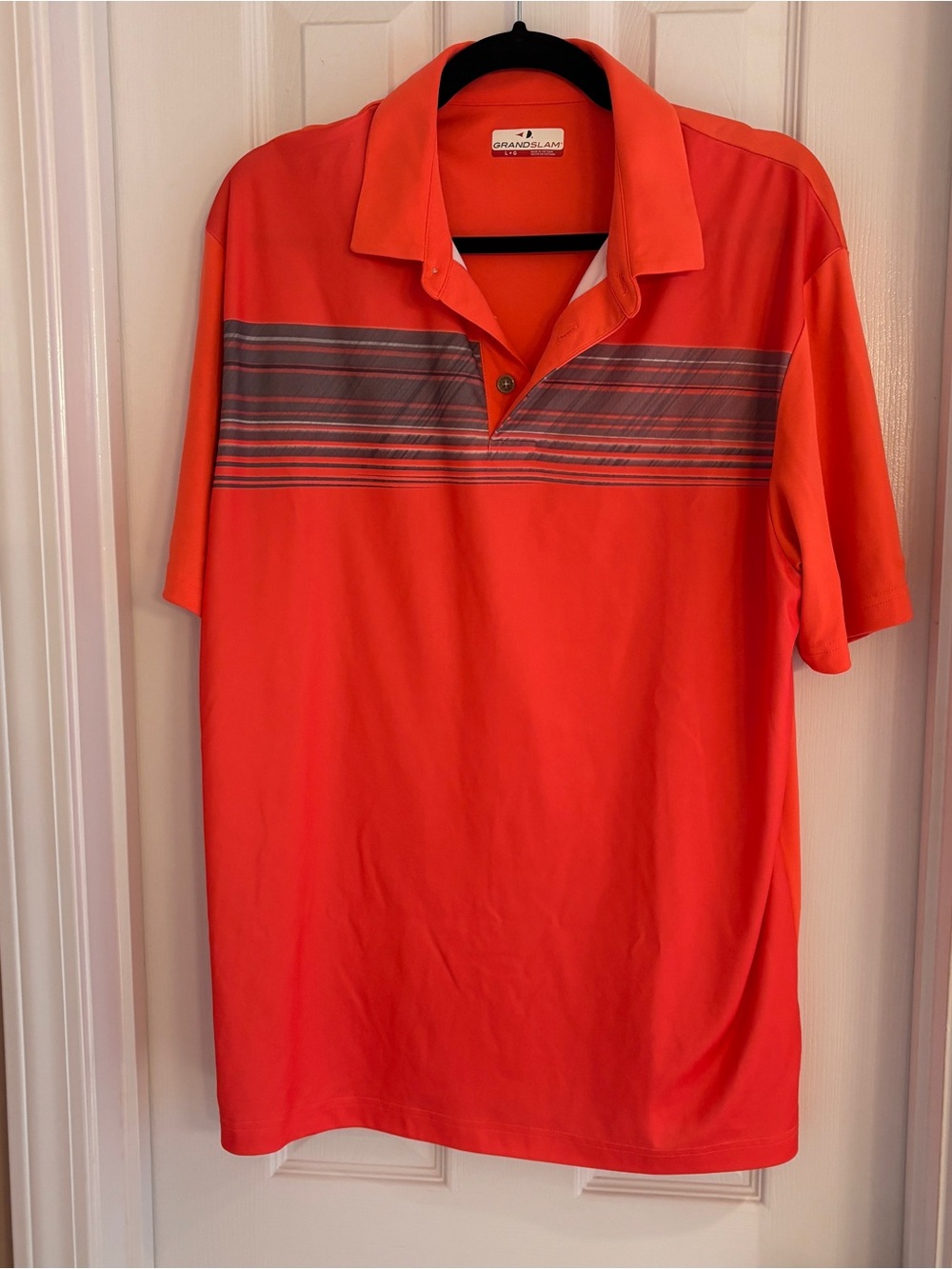Grand Slam Peach Golf Polo | Large